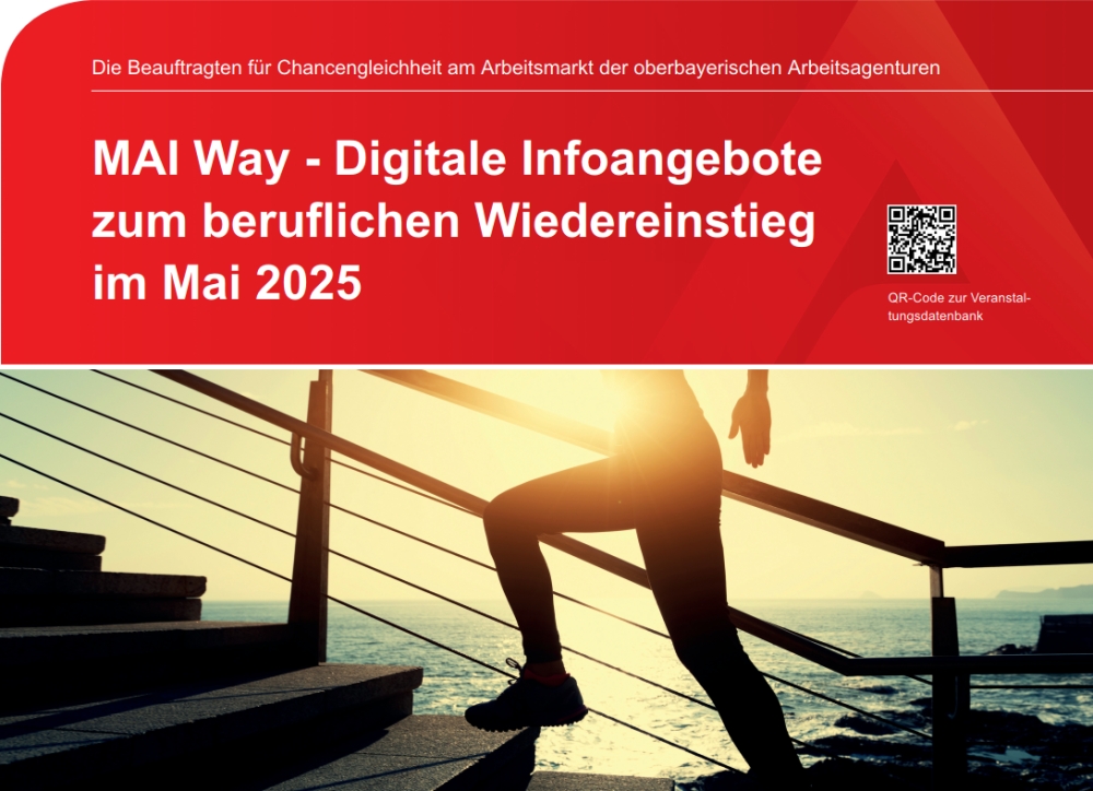 MAI WAY - Digitale Infoangebote zum beruflichen Wiedereinstieg im Mai 2025