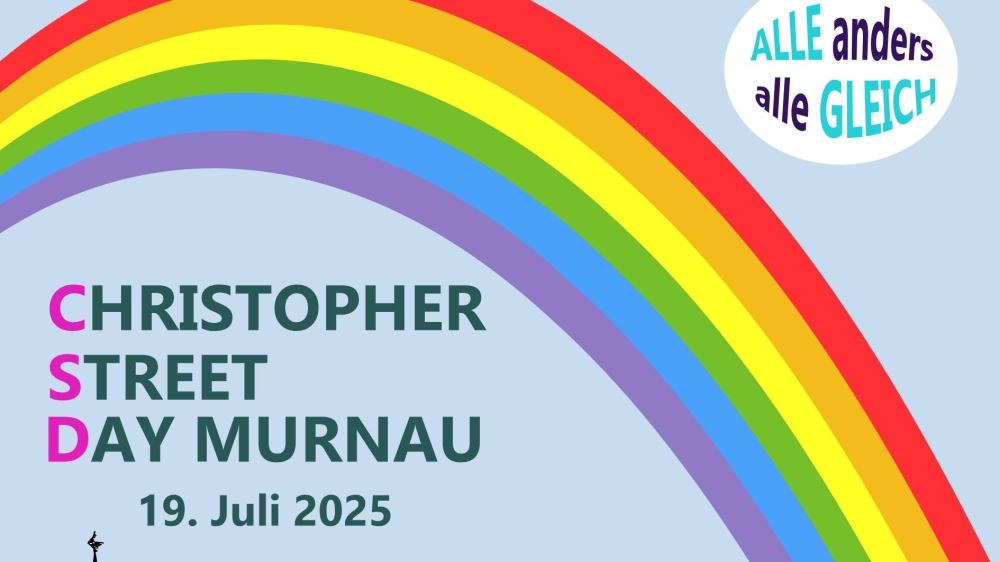 Erster CSD im Landkreis: 19. Juli in Murnau
