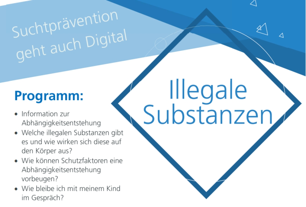 Digitaler Elternabend zum Thema illegale Substanzen