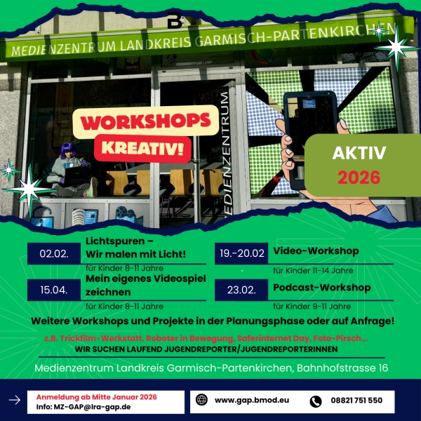 Workshops Medienzentrum 2026